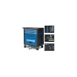 Servante d'atelier 3 tiroirs + espace de rangement + accessoires - Movitools