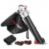 Aspirateur souffleur broyeur rechargeable 2x20V avec batteries 2Ah - X PERFORMER