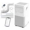 Climatiseur mobile réversible chaud/froid 9000BTU - 2.9KW avec télécommande et fonction Wifi