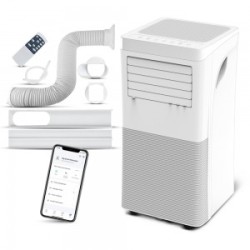 Climatiseur mobile réversible chaud/froid 9000BTU - 2.9KW avec télécommande et fonction Wifi