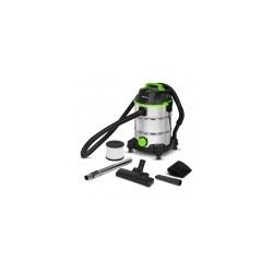 Aspirateur eau et poussières 1400W - 30L inox - 18 Kpa avec soufflerie et bouchon de vidange  - Constructor