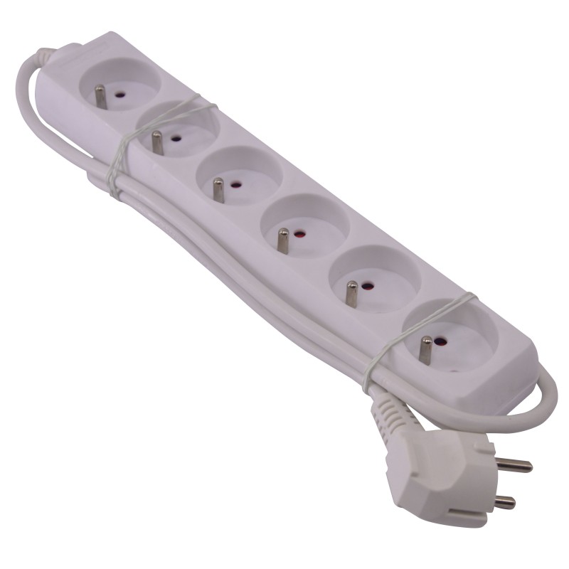 Bloc 6 prises 3g*1.0mm2*1m - I-Watts