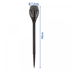 Grundig Lampe solaire avec effet de flamme