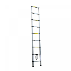 Herzberg HG-5260: Echelle télescopique en aluminium avec pied antidérapant - 2.6M