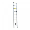 Herzberg HG-5260: Echelle télescopique en aluminium avec pied antidérapant - 2.6M