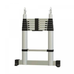 Herzberg HG-5440: Echelle télescopique rétractable en aluminium - 4.4M