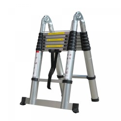Herzberg HG-5440: Echelle télescopique rétractable en aluminium - 4.4M