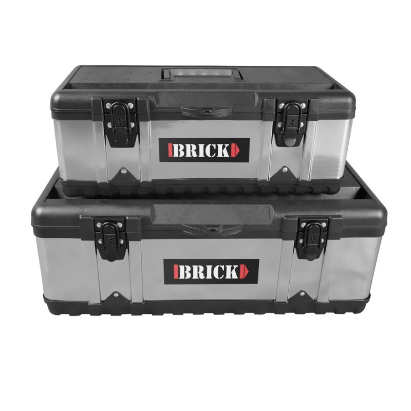2 coffres à outils en inox - Brick