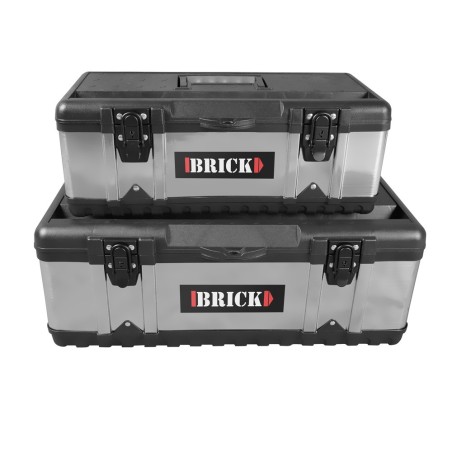 2 coffres à outils en inox - Brick