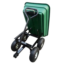 Herzberg HG-8028-75: Chariot-Benne à Roues 75L
