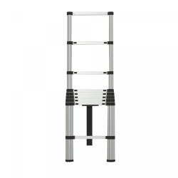 Herzberg HG-5260: Echelle télescopique en aluminium avec pied antidérapant - 2.6M