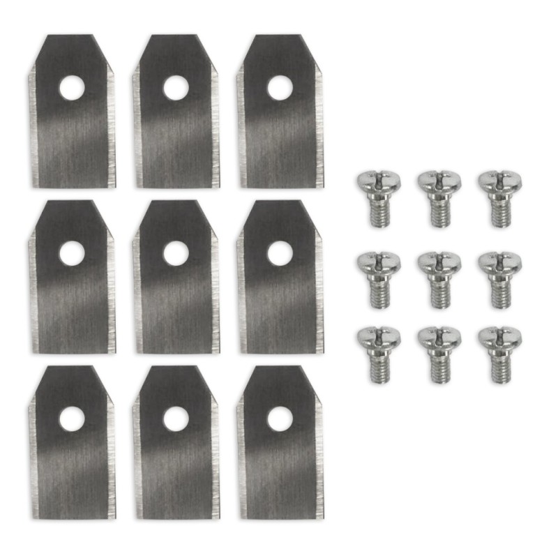 Lot de 9 lames pour robot tondeuse