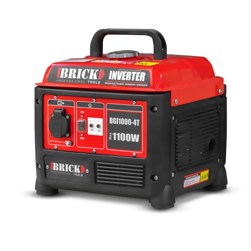 Groupe électrogène inverter max 1100W - 1 prise -  Brick