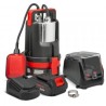 Pompe vide cave pour eaux claires sur batterie 20V