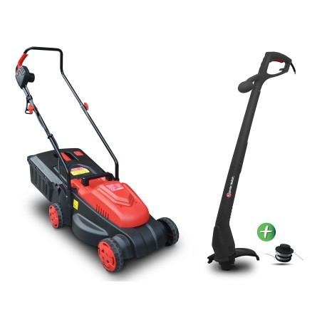 Kit tondeuse électrique + coupe bordures