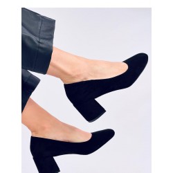 Escarpins talon large
