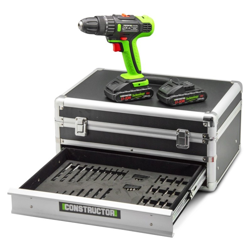 Perceuse visseuse 18V avec percussion -2 batteries