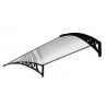 Auvent de porte en polycarbonate