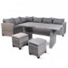 Salon de jardin polyrattan 8 places