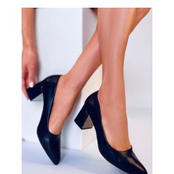Escarpins talon large