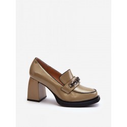 Escarpins talon large
