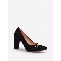 Escarpins talon large