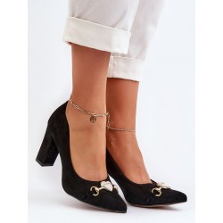 Escarpins talon large
