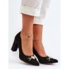 Escarpins talon large