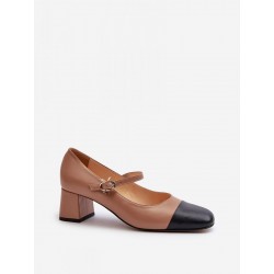 Escarpins talon large