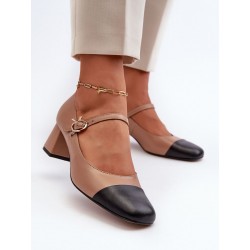 Escarpins talon large
