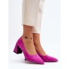 Escarpins talon large