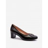 Escarpins talon large