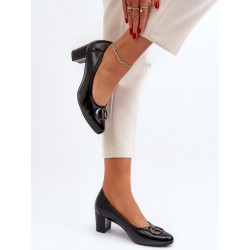 Escarpins talon large