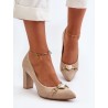 Escarpins talon large
