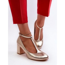 Escarpins talon large