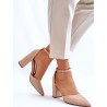 Escarpins talon large
