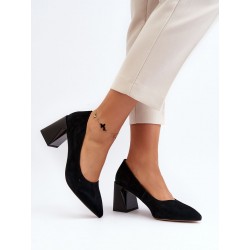 Escarpins talon large
