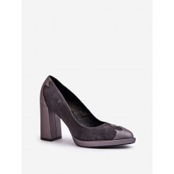 Escarpins talon large
