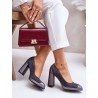 Escarpins talon large
