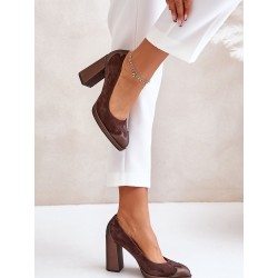 Escarpins talon large