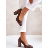 Escarpins talon large