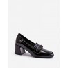Escarpins talon large