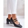 Escarpins talon large