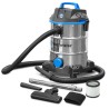 Aspirateur eau et poussières 1400W - 30L inox - 18 Kpa avec soufflerie et bouchon de vidange  - Vactwister