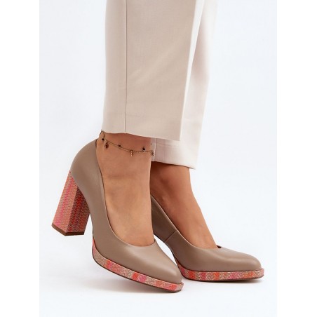 Escarpins talon large model 192298 Step in style