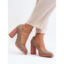 Escarpins talon large