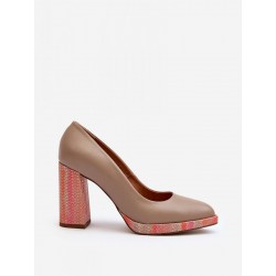 Escarpins talon large