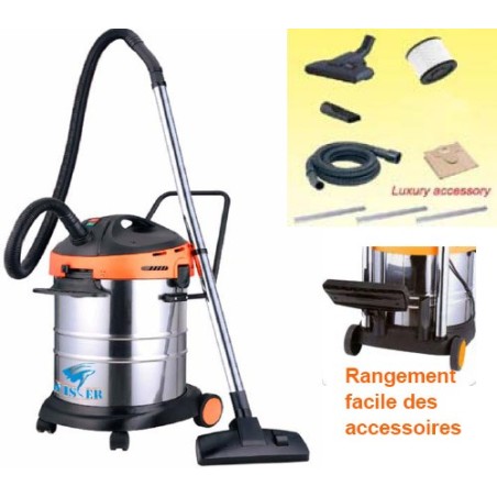 ASPIRATEUR 1200W-40L INOX