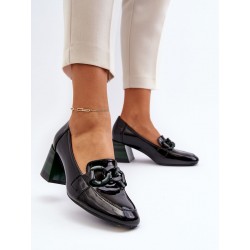 Escarpins talon large
