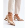 Escarpins talon large